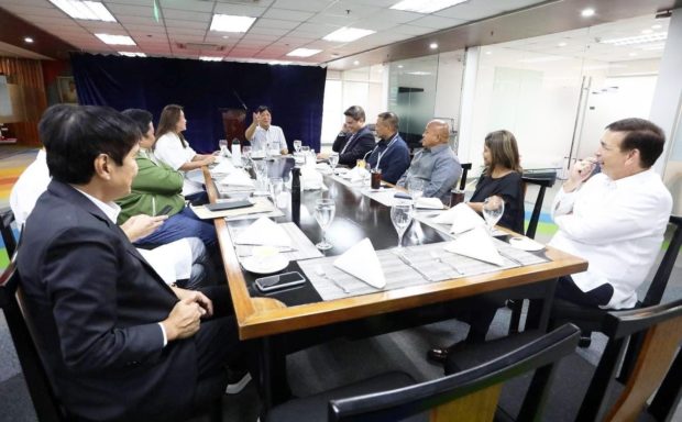 Bongbong Marcos with lawmakers. STORY: Bongbong Marcos meets with lawmakers on legislative agenda